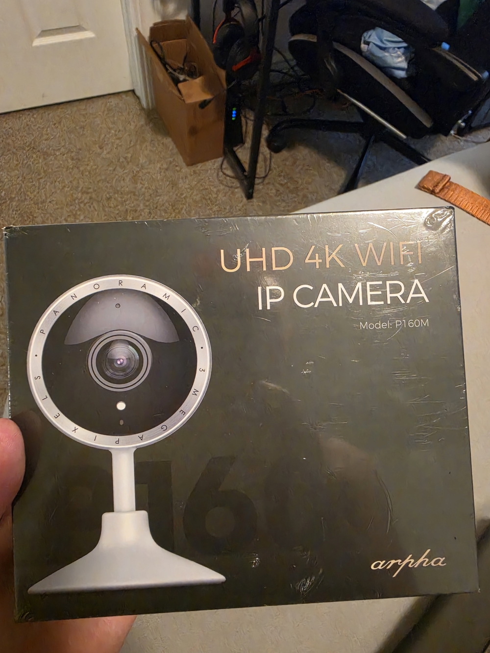 4K WiFi IP Camera (White) - UHD Indoor Security Camera
